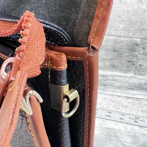 Vintage Dooney & Bourke All Weather Leather Large Flap Pebble Satchel 2190 - Picture 10 of 13
