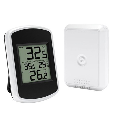 Digitales Funk Thermometer Wetterstation Messsensor Innen Außen #Neu