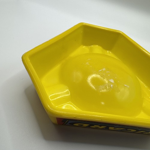 Cenicero vintage publicitario Ricard amarillo brillante hecho por Opalex Francia anís - Imagen 11 de 12