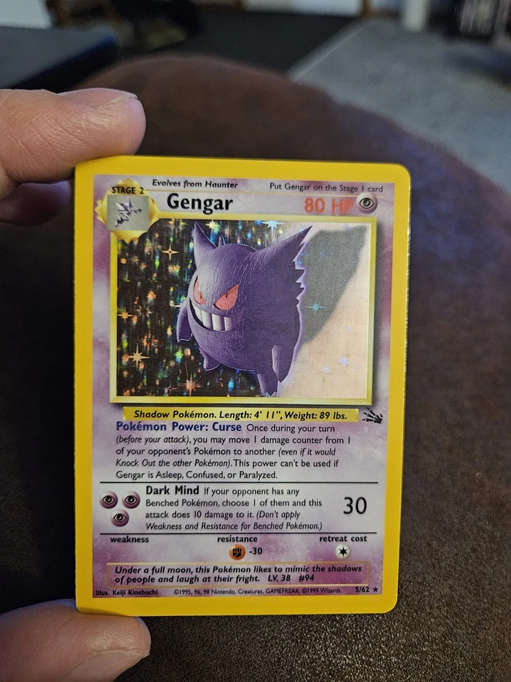 1999 POKÉMON GENGAR holo #5/62 Base Set - Image 4 of 4