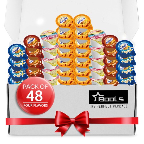 Coffee Creamer Singles Variety Pack Packaged by Bools, (48 Pack) Coffee... 