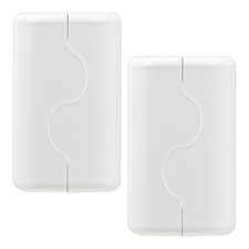 Child Proof Outlet Box Cover, Double Lock System, White, Large Interior Space...
