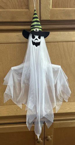 (5) Halloween Decorations ~ 4 Light up Ghosts, 1 Cute Hanging Witch Ghost - Picture 16 of 17