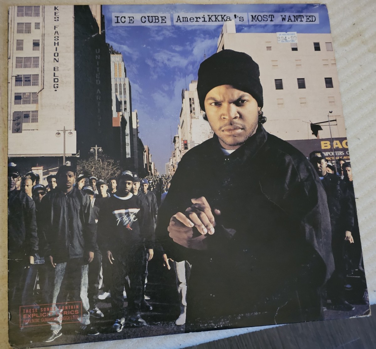 ICE CUBE - AMERIKKKA'S MOST WANTED hip hop LP board 1990 | eBay