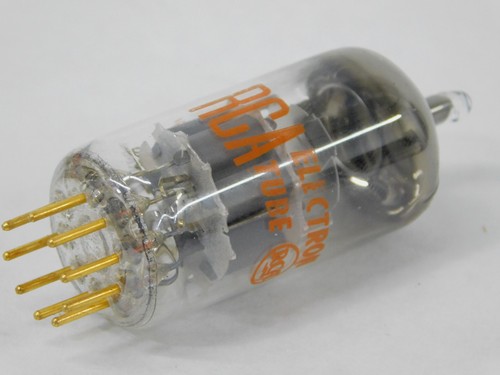 Siemens (RCA label) 6922 ECC88 Vintage NOS Gold Pins Gray Plate Audio Tube - Picture 4 of 4