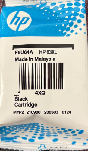 HP 63XL High Yield High Yield - Black (F6U64AN) - Picture 4 of 4