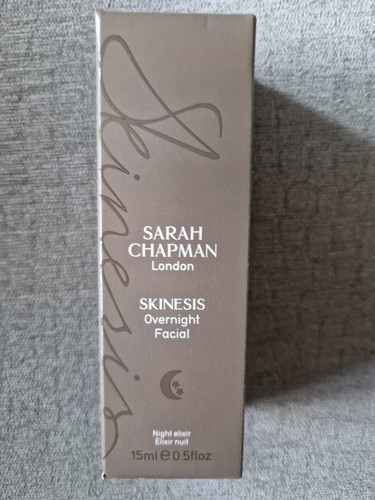 Neu Sarah Chapman SKINESIS Gesichtsbehandlung über Nacht 15 ml FULL SIZE Serum Neu Verpackt