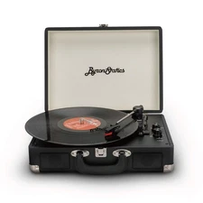Bluetooth 3-Speed Record Player, Smart Portable Wireless Vinyl Turntable Buil...