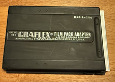 Vintage GRAFLEX 4x5" Graphic Film Pack Adapter for wet/dry plate, cat. 1134