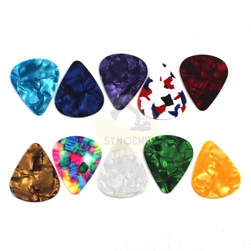 10PCS Guitar Picks Acoustic Electric Plectrums Assorted Colors Thin 0.46mm #254 - Bild 2 von 9