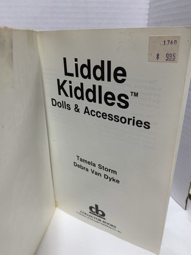 Liddle Kiddles Dolls & Accessories Identification Book Tamela Storm Van Dyke GC - Foto 6 di 8