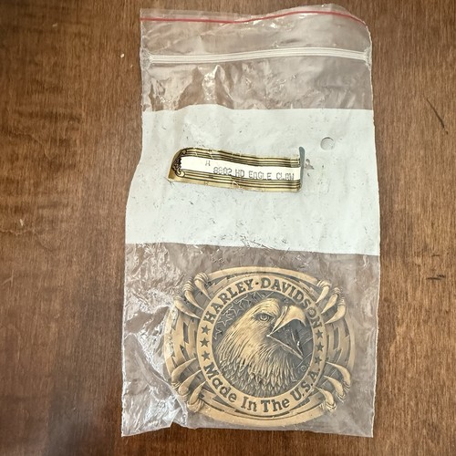 Vintage 70s Harley Davidson Screaming Eagle Claw USA Brass Belt Buckle Raintree - Bild 2 von 13