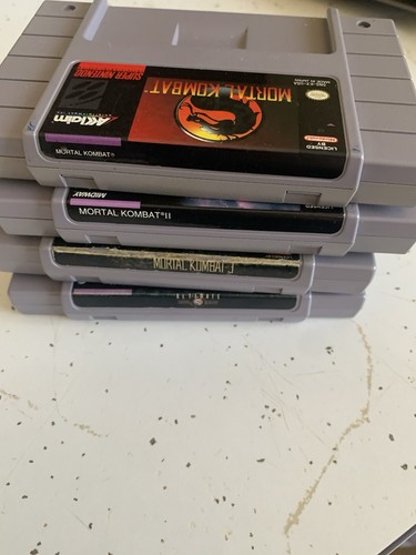 Authentic Mortal Kombat SNES Lot, 1, 2, 3, & Ultimate MK3 (Tested) - Picture 7 of 7