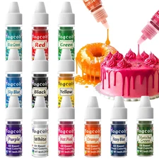 Oil Based Food Coloring - 12 Color Flavorless Food Coloring Set for Chocolate...