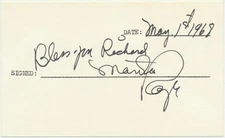 Martha RAYE / Signature Signed