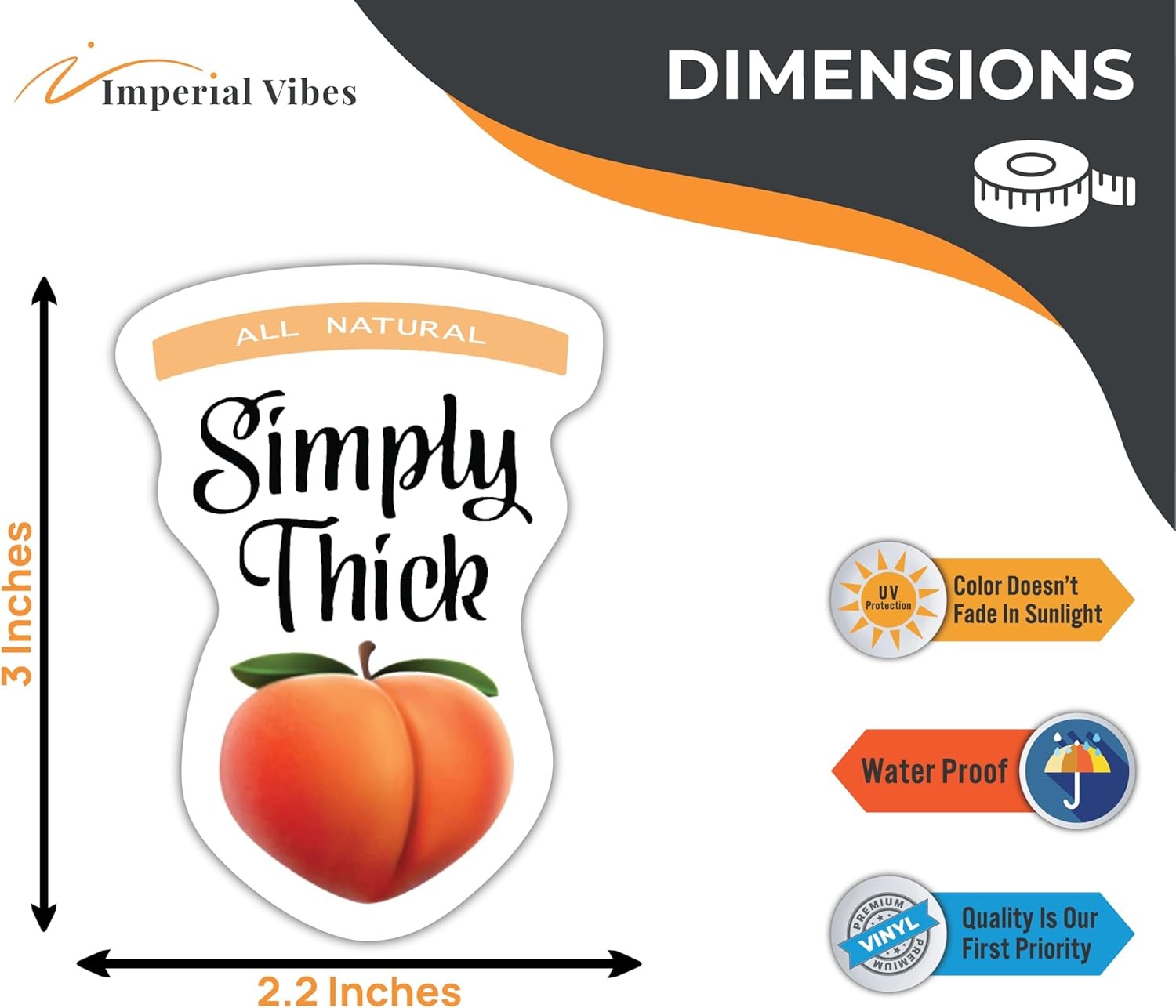 Simply Thick Sticker – Vinyl Decals for Car, Truck, and Van – Indoor and Outdo thumbnail 7