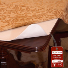 - Deluxe Cushioned Heavy-Duty Table Pad Protector for Dining Room Table - 52" X