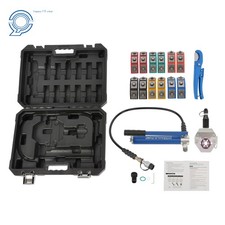 Manual Hydraulic A/C Hose Crimping Tool with 7 Dies For Air Conditioning Repair