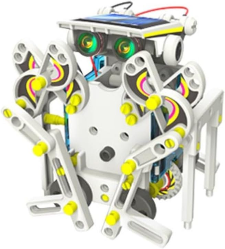 Kit Di Costruzione Educativo, Robot, Energia Solare, 14 in 1 - Foto 7 di 12