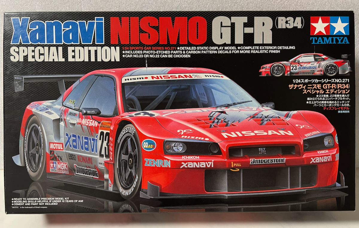 タミヤ xanavi NISMO GT-R (R34) 1/24 タミヤ 1/24 スポーツカーシリーズ ザナヴィ ニスモ GT-R（R34