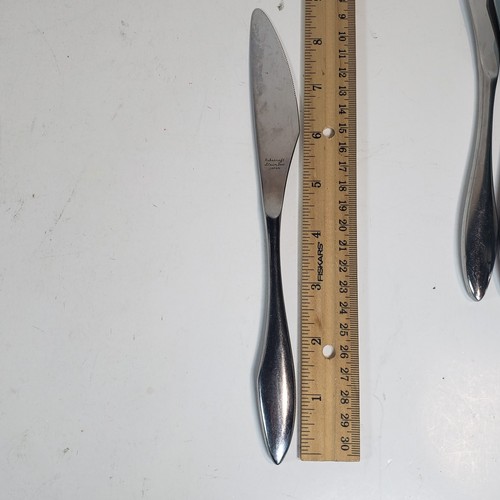 26 Pcs Reed & Barton Rebacraft HALSTAN Stainless Flatware Modern  - Afbeelding 3 van 18