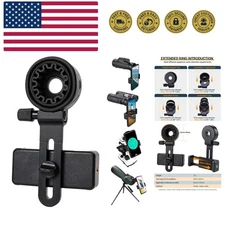 Telescope Phone Adapter, Universal Cell Phone Mount Compatible Binoculars, Mo...