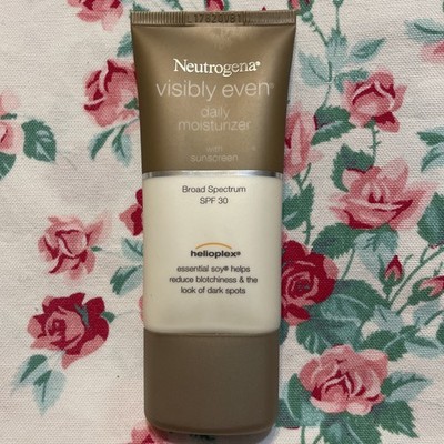 Neutrogena Visibly Even Daily Facial Moisturizer SPF30 Rare NOS Retired See Read