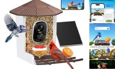 Bird Feeder with Camera-Smart Bird Feeders for Outdoors Solar Powered,