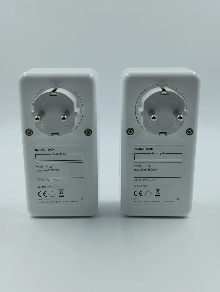 2x devolo dLAN 1200+ Starter Kit Powerline Adapter 1 LAN Port MT 2639 2853 - Bild 4 von 4