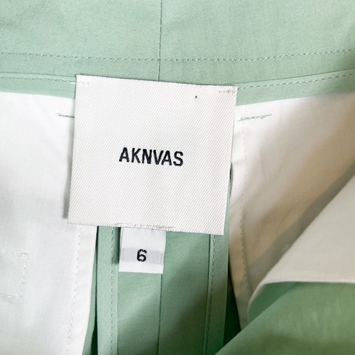 Aknvas NWT Women's O'Connor Wide-Leg Tailored Pants Size Slate Green 6 - Picture 8 of 9