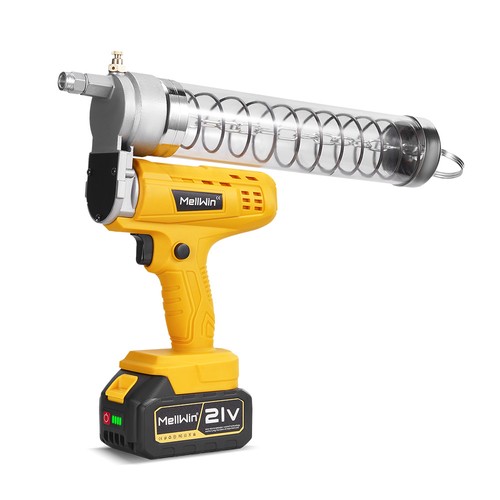 21V Akku Fettpresse Elektrische Grease Gun Fett Fettpistole mit Zubehör Koffer - Bild 14 von 25