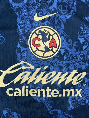 Nike Club América Soccer Jersey Authentic 2024-25 DRI-FIT Blue Away Shirt Size M - Picture 2 of 7