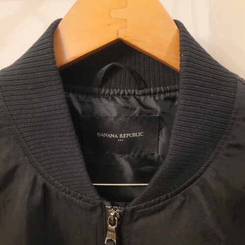 Chaqueta Bomber BANANA REPUBLIC Heritage Para Hombre-Negro-MEDIANA-EXCELENTE - Imagen 12 de 20