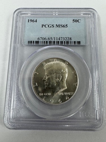 1964 Silver Kennedy Half Dollar MS65 PCGS