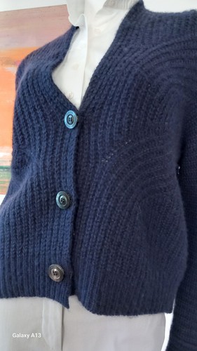 SMINFINITY - Strickjacke - NEU - S/M - dunkel BLAU - 70% Cashmere/30% Wolle ? - Bild 11 von 18
