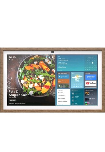 SOLO TELAIO Amazon Echo Show 21 -2024 Uscita Marrone Chiaro Look Legno. Nuovo Con Scatola - Foto 3 di 6