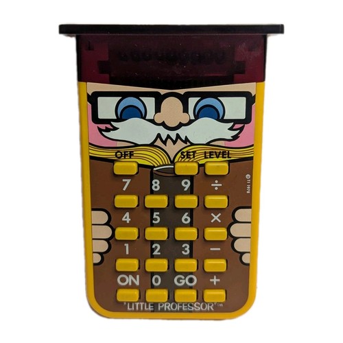 Vintage Texas Instruments Little Professor Quiz Calculator Works See Description