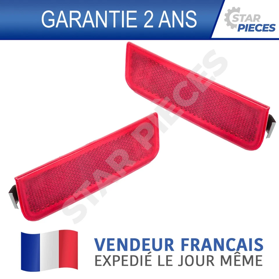 Lot de 2 catadioptres de pare chocs arrière Dacia Duster 1 (2010-2018) - Photo 3/4