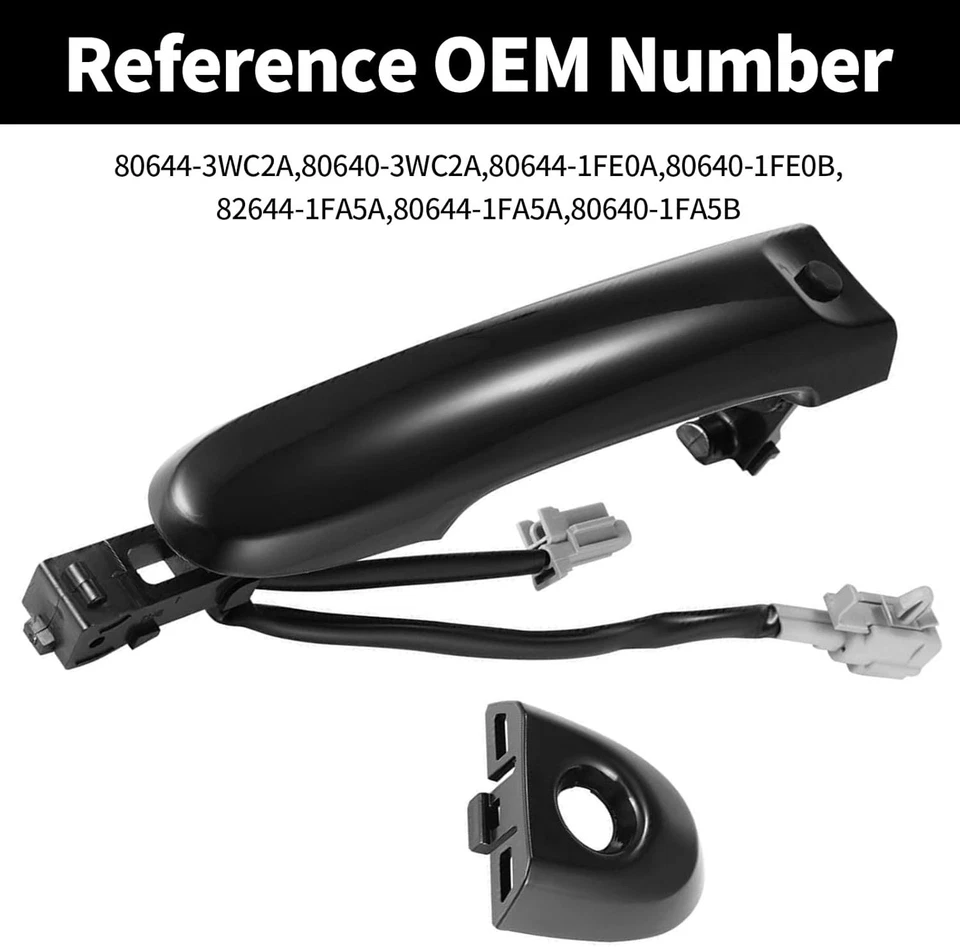For Nissan Juke 2010-2019 Front Right Driver's Side Door Handle 80644-1FA5A - Image 3 of 4