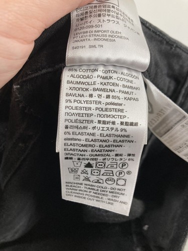 LEVI’S MILE HIGH Jeans - W28 L30 - Charcoal - Great Condition - Women’s - Picture 4 of 8