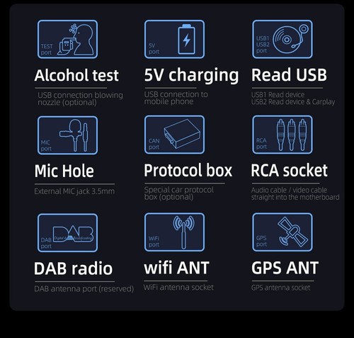 Für Opel Corsa C/D Zafira B Astra G H Android14 Apple Carplay Autoradio GPS NAVI - Bild 10 von 15