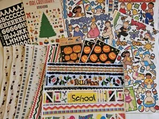 Lot of Vintage Stickers 90s Stickopotamus Mrs Grossman Hallmark Rare StickerKins