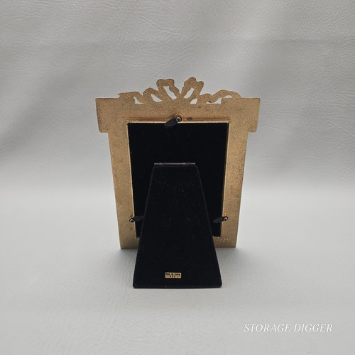 Marco de fotos MRF 1989 de colección 3,5 x 5" cinta dorada esmalte verde mesa decoración del hogar - Imagen 6 de 14
