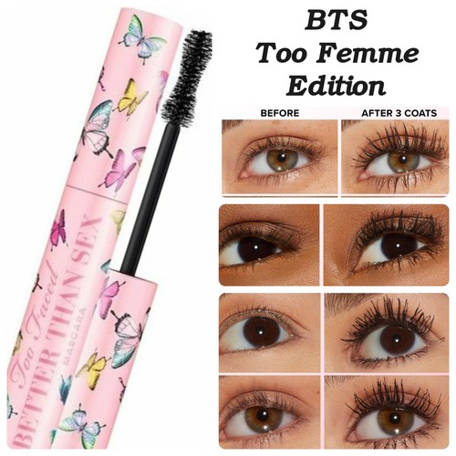TOO FACED Better Than Sex Mascara TOO FEMME limitierte Auflage volle Größe 0,27 Unzen Einzelhandel 27 $ - Bild 1 von 8