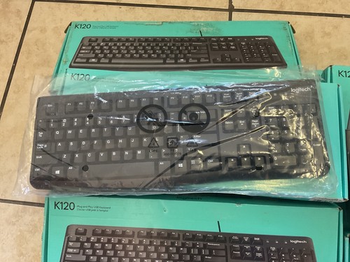 9 Logitech K120 USB Keyboard for PC - Black - 第 3/3 張圖片