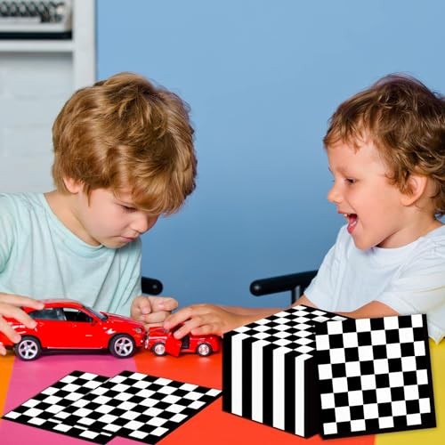 100 Pack Black and White Checkered Flag Party Napkins Disposable Race Car - Picture 7 of 7