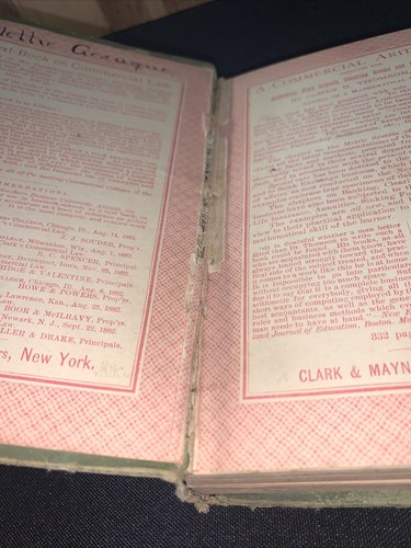 Commercial Arithmetic Book 1884 James B Thomson LL.D Teachers Edition - Picture 8 of 12