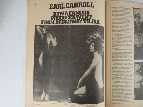 Liberty Then & Now Magazine Winter 1974 Babe Ruth Earl Carroll Aimee Semple - Picture 5 of 8