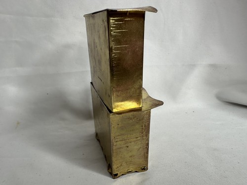 Vintage Messing Küchenschrank Stall 1:12 Puppenhaus Möbel Art Deco MCM Puppe - Bild 11 von 12