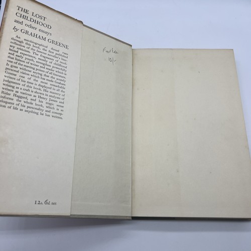 The Lost Childhood Graham Greene 1st Edition 1951 HC DJ Eyre Spottiswoode UK - Imagen 4 de 18